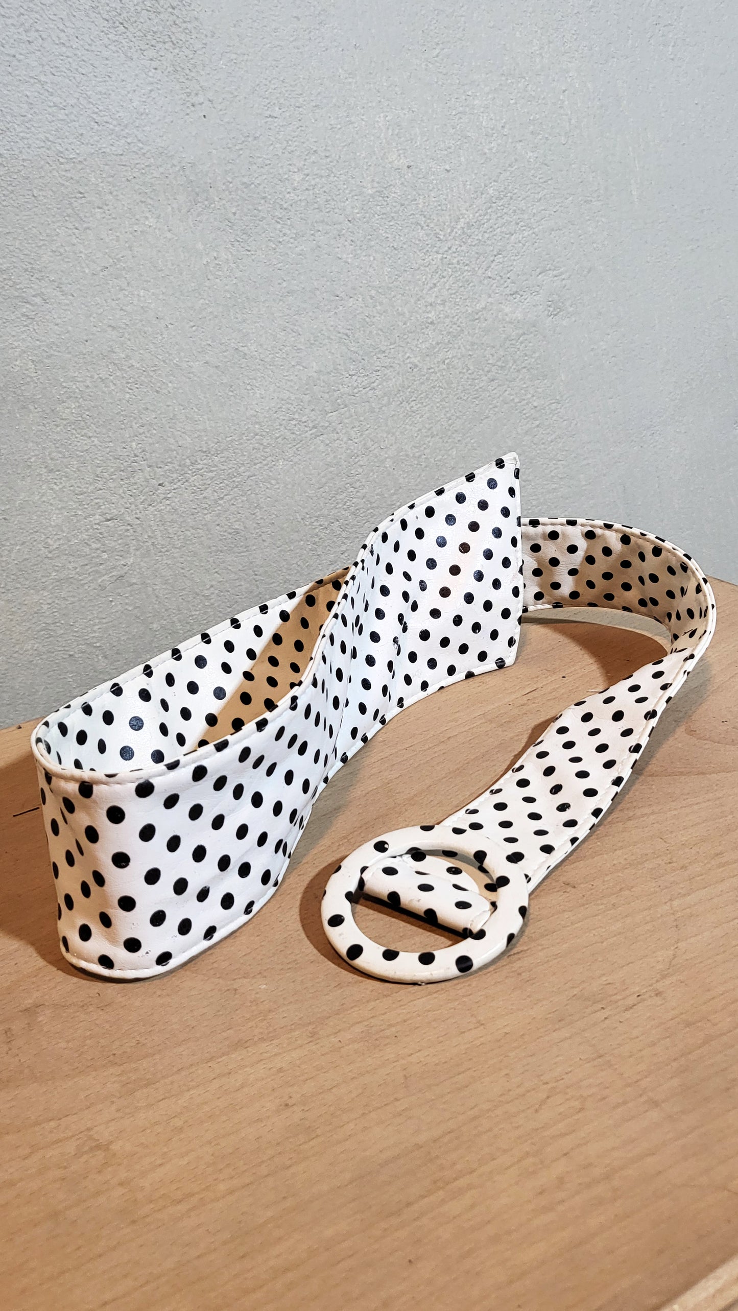 White Polka-Dot Belt