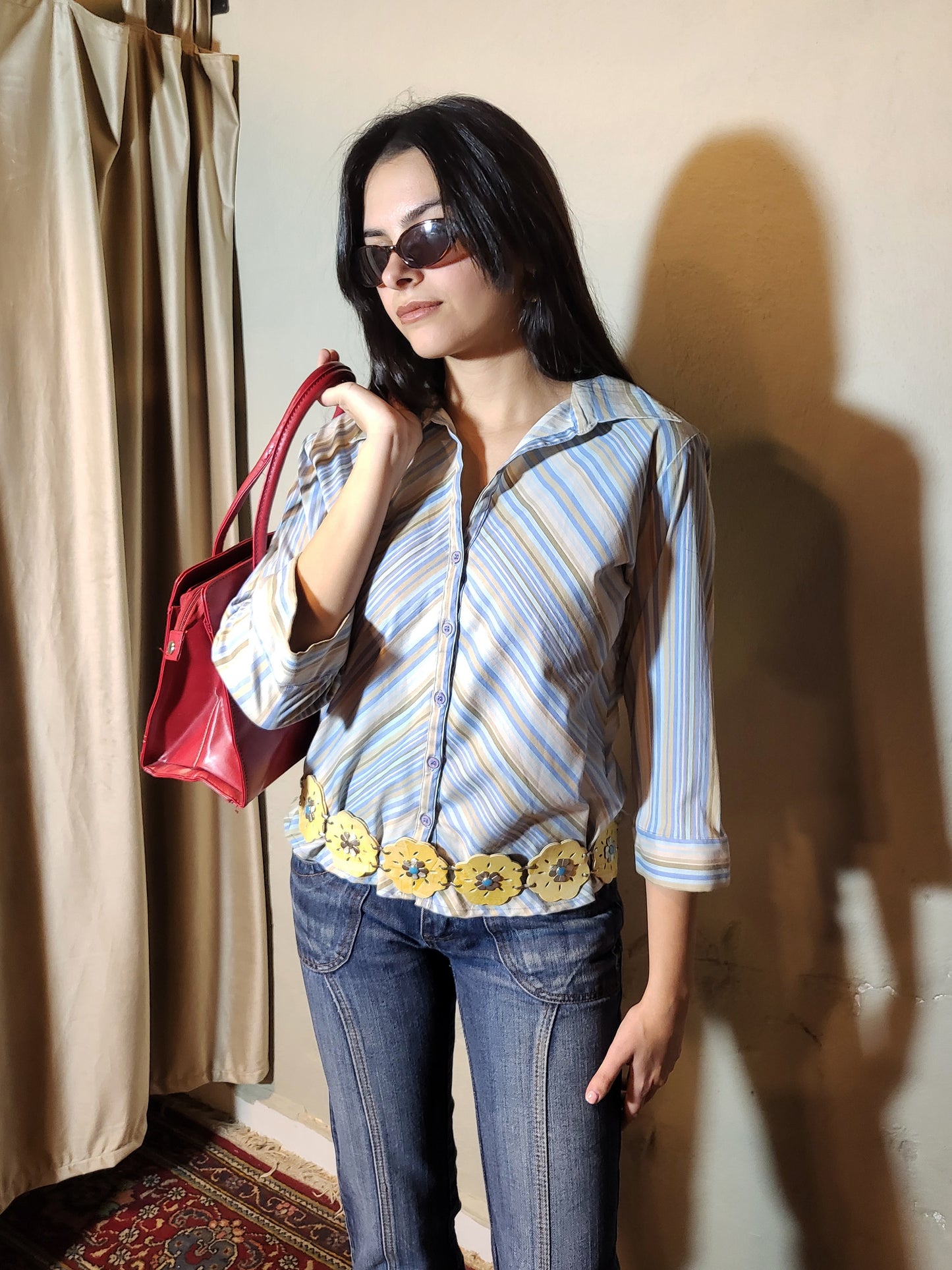 Vintage Pastel Striped Shirt