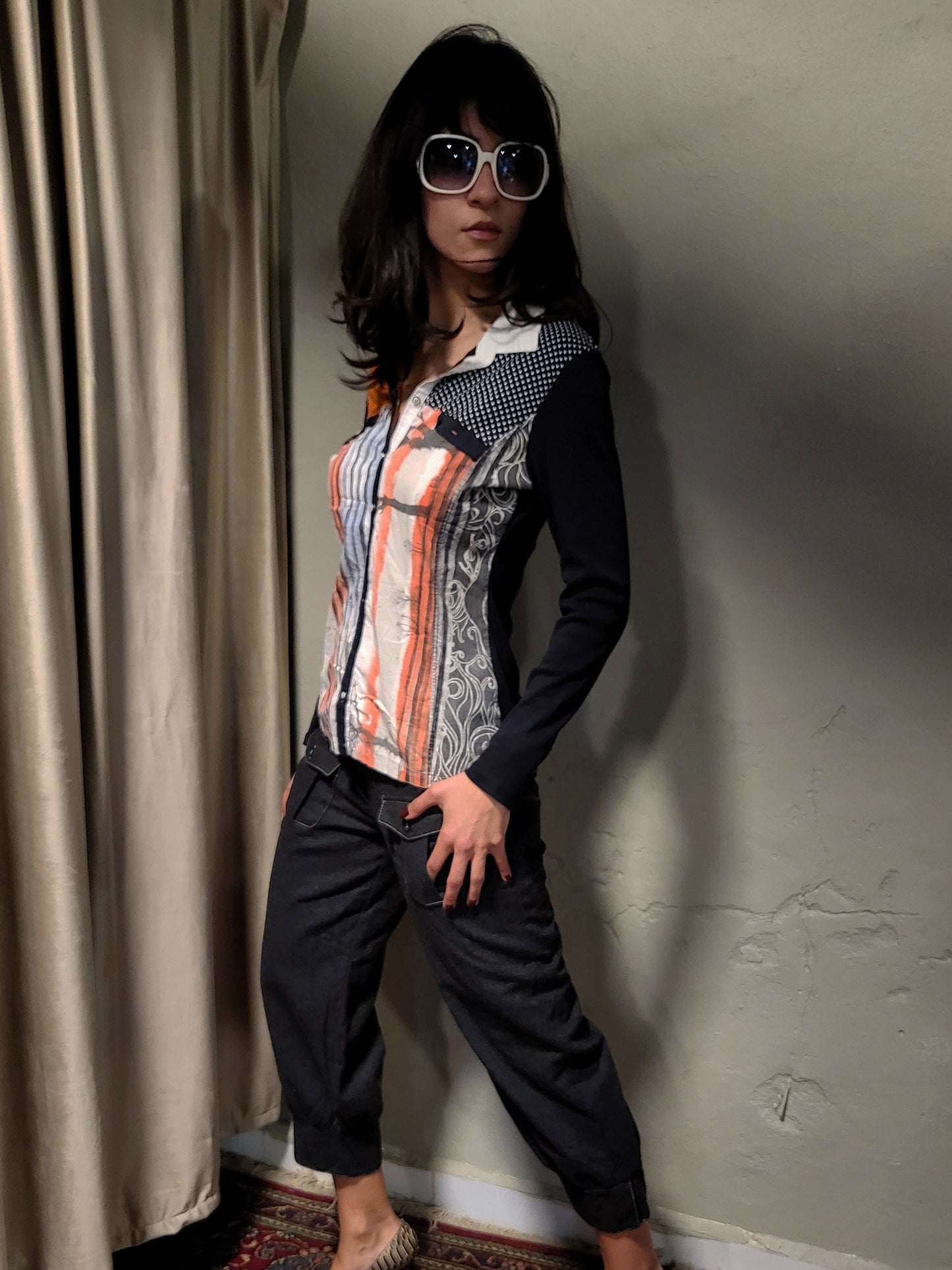 Patchwork Graphic Shirt
