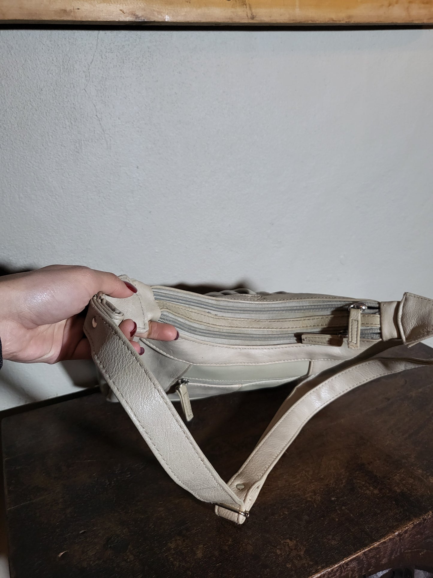 Off-White Leather Shoulder Bag