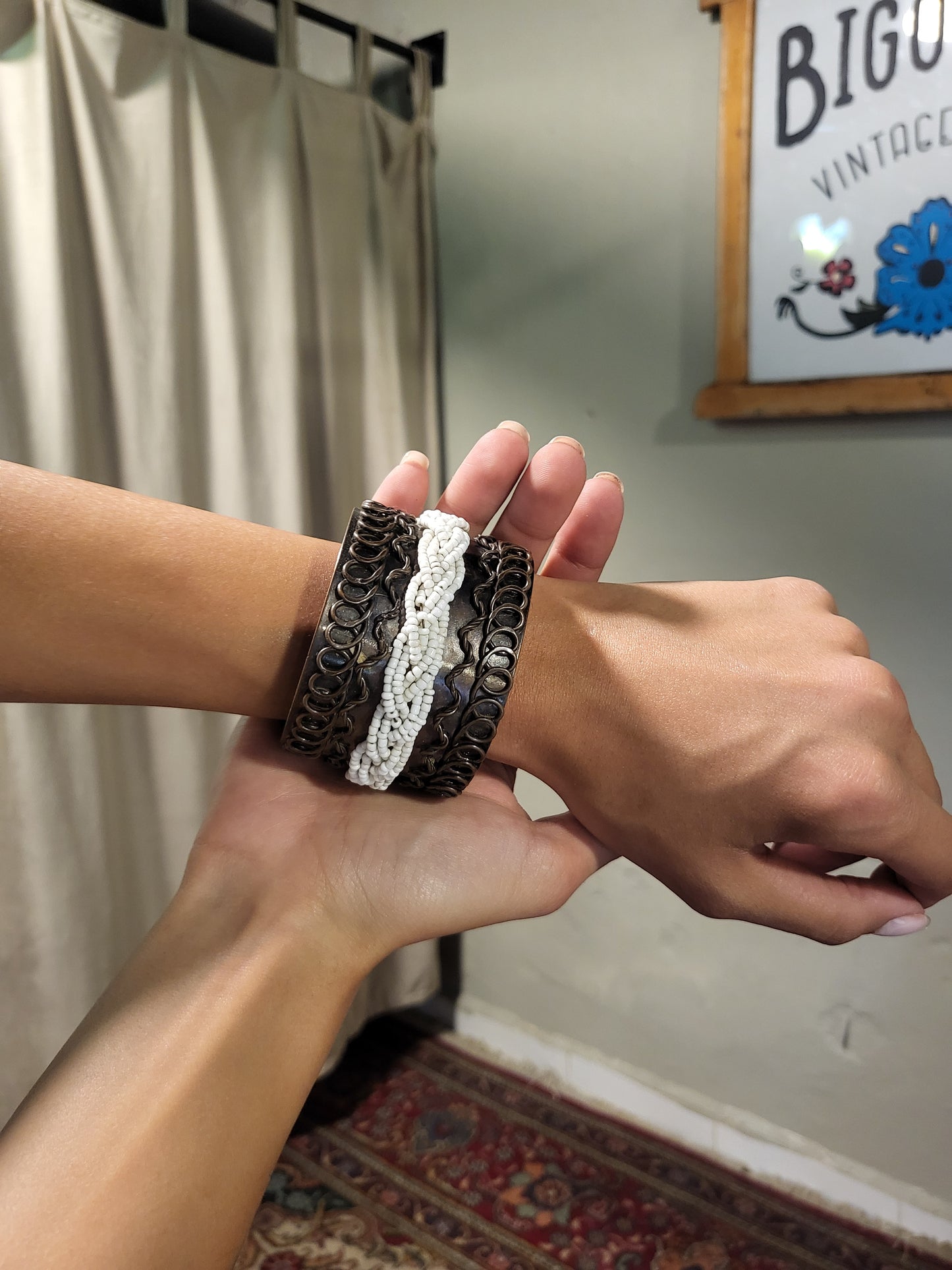 Bohemian Beaded Cuff Bangle