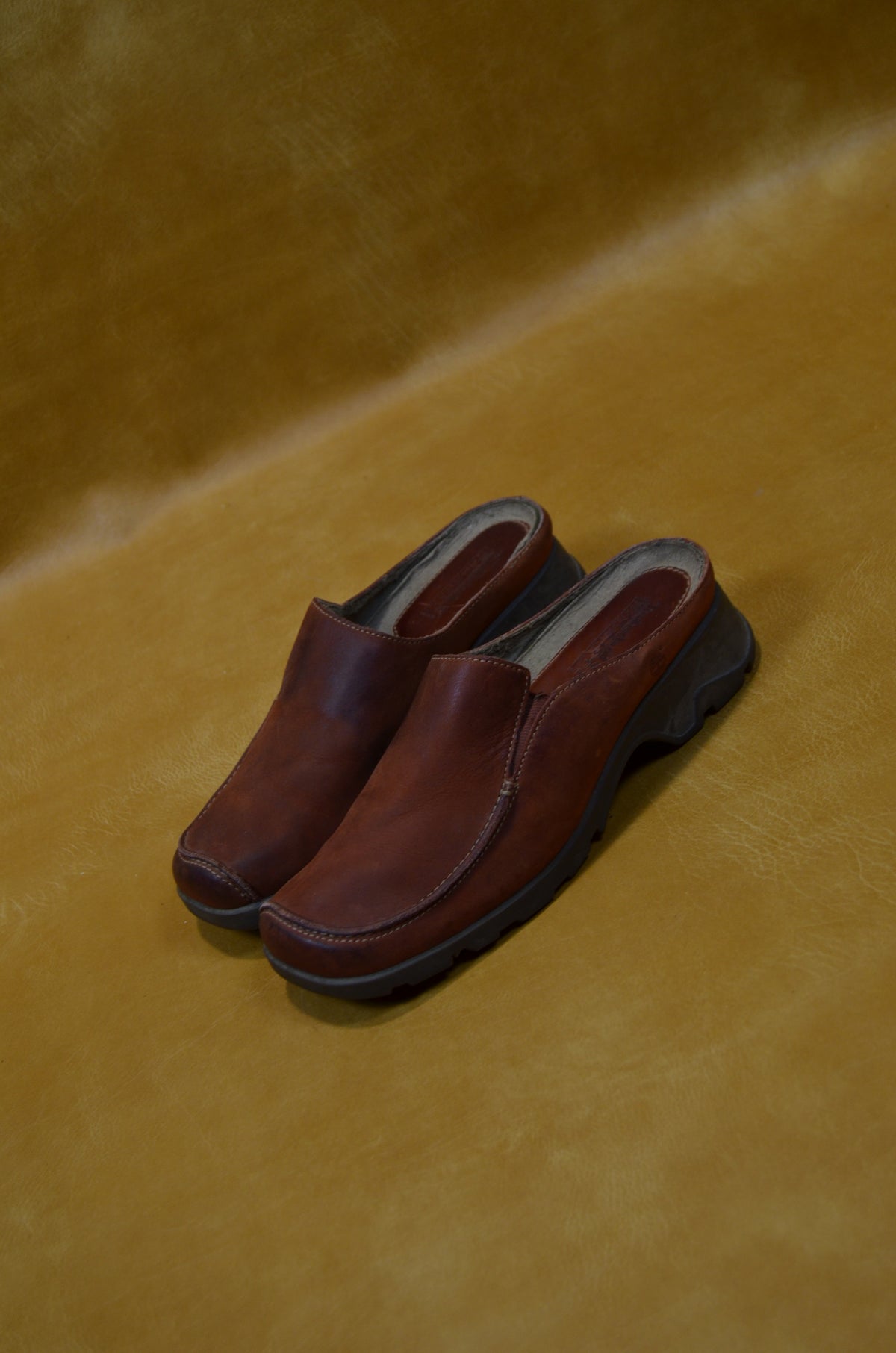 Timberland Brown Leather Clogs