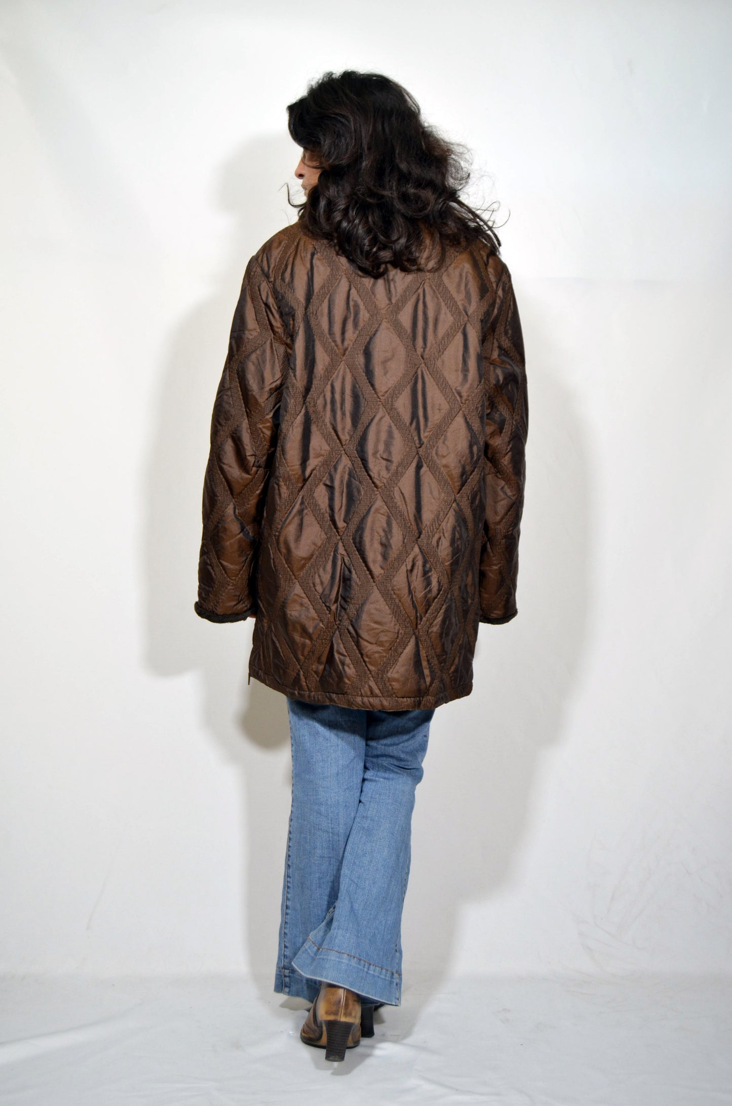 Brown Furry Anorak Vintage Jacket