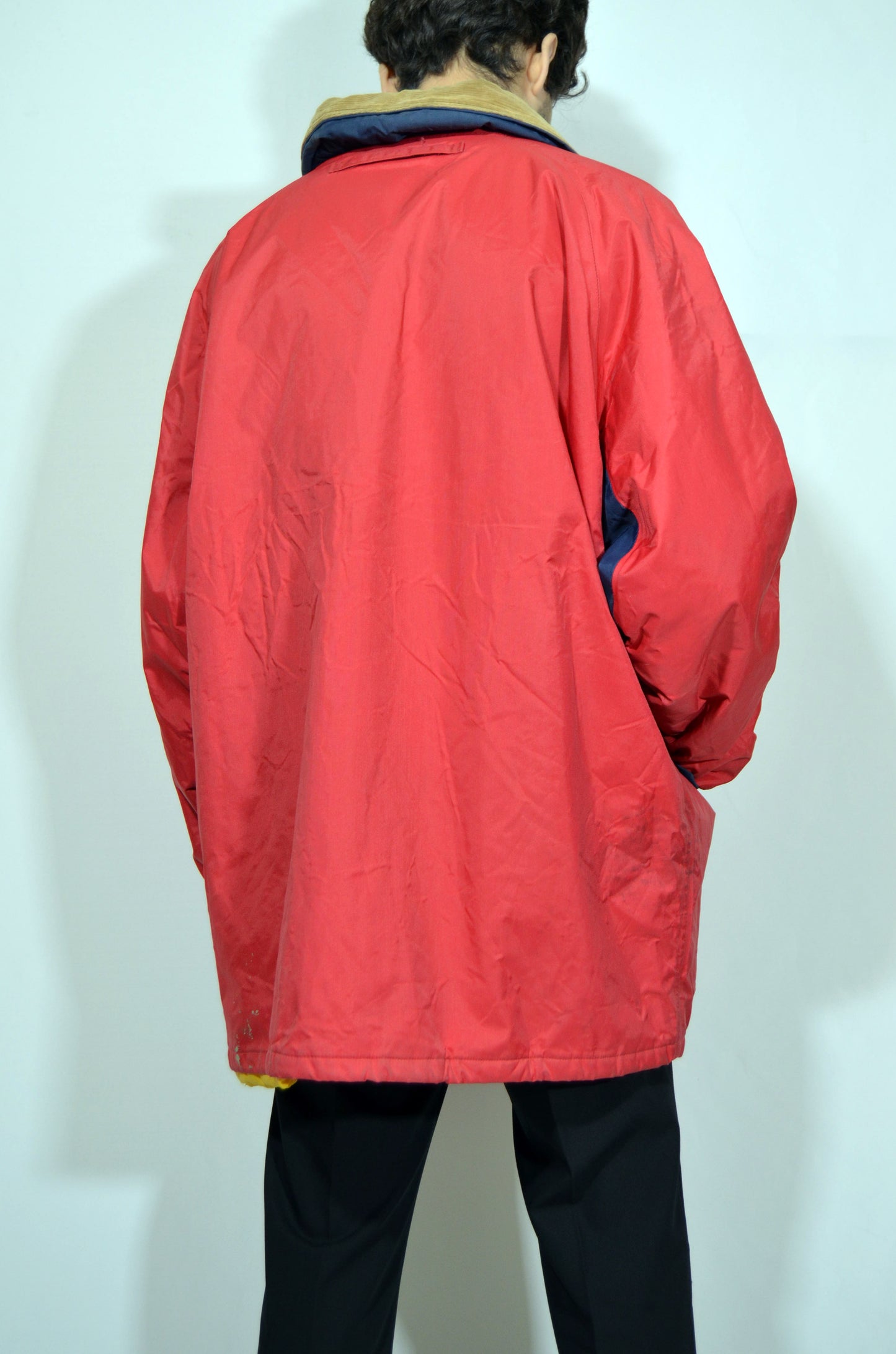 Red Sports Winter Vintage Bomber