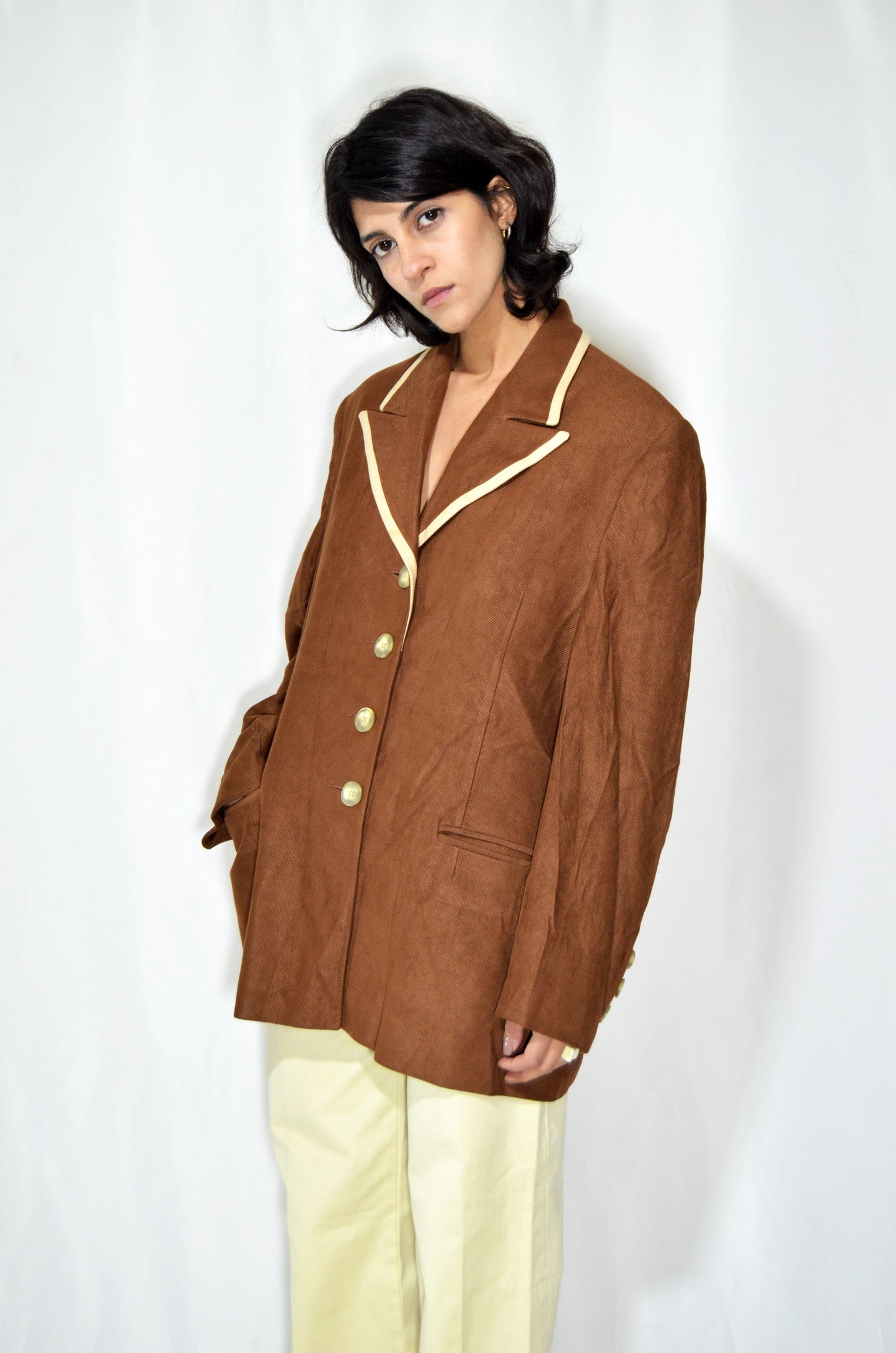 Camel Wool Vintage Tailored Jacket