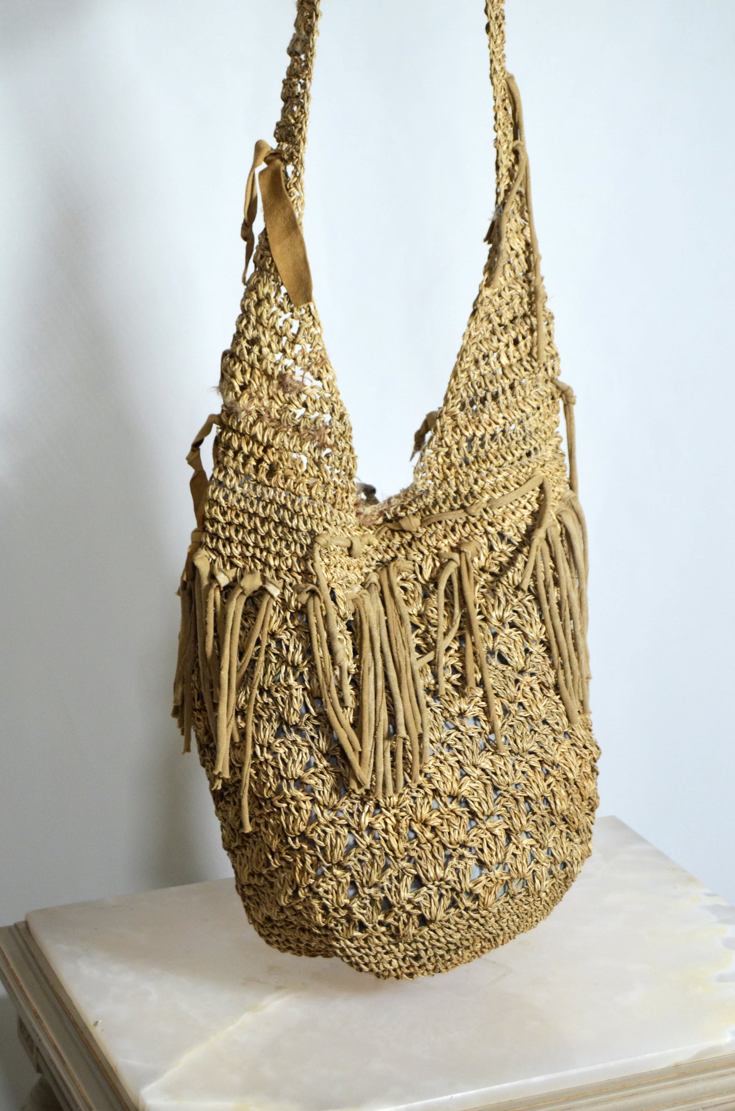 Vintage Woven Straw Bag