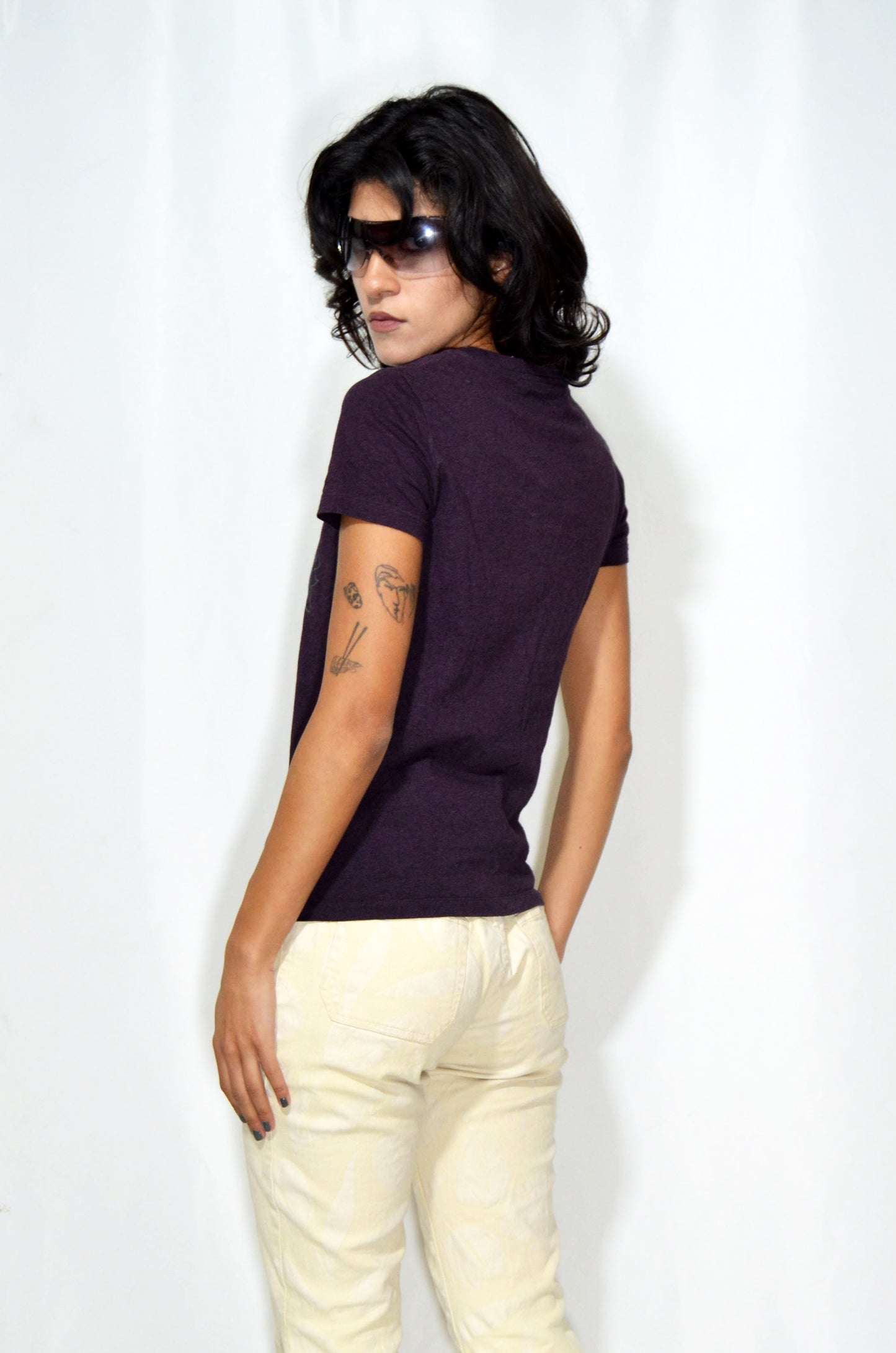 "Kenzo" Purple Fitted Vintage T-shirt