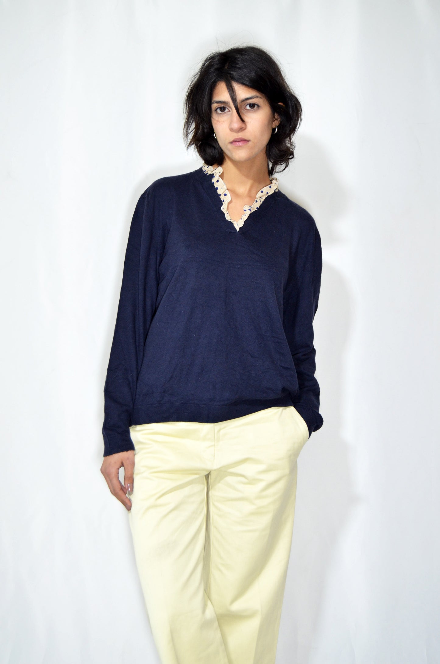 "Thelma & Louise" Blue Vintage Wool Sweater