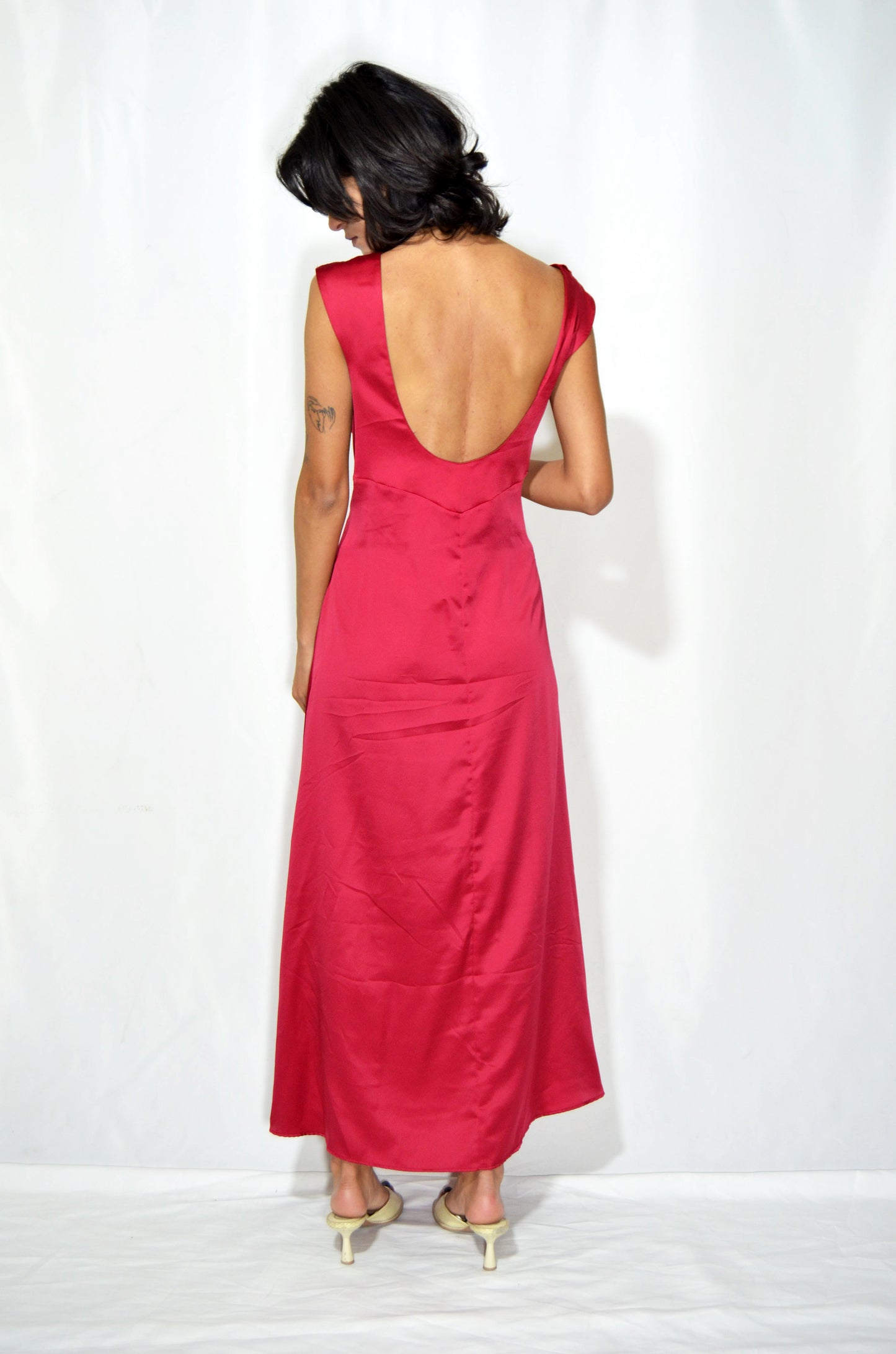Pink Vintage Silky Dress