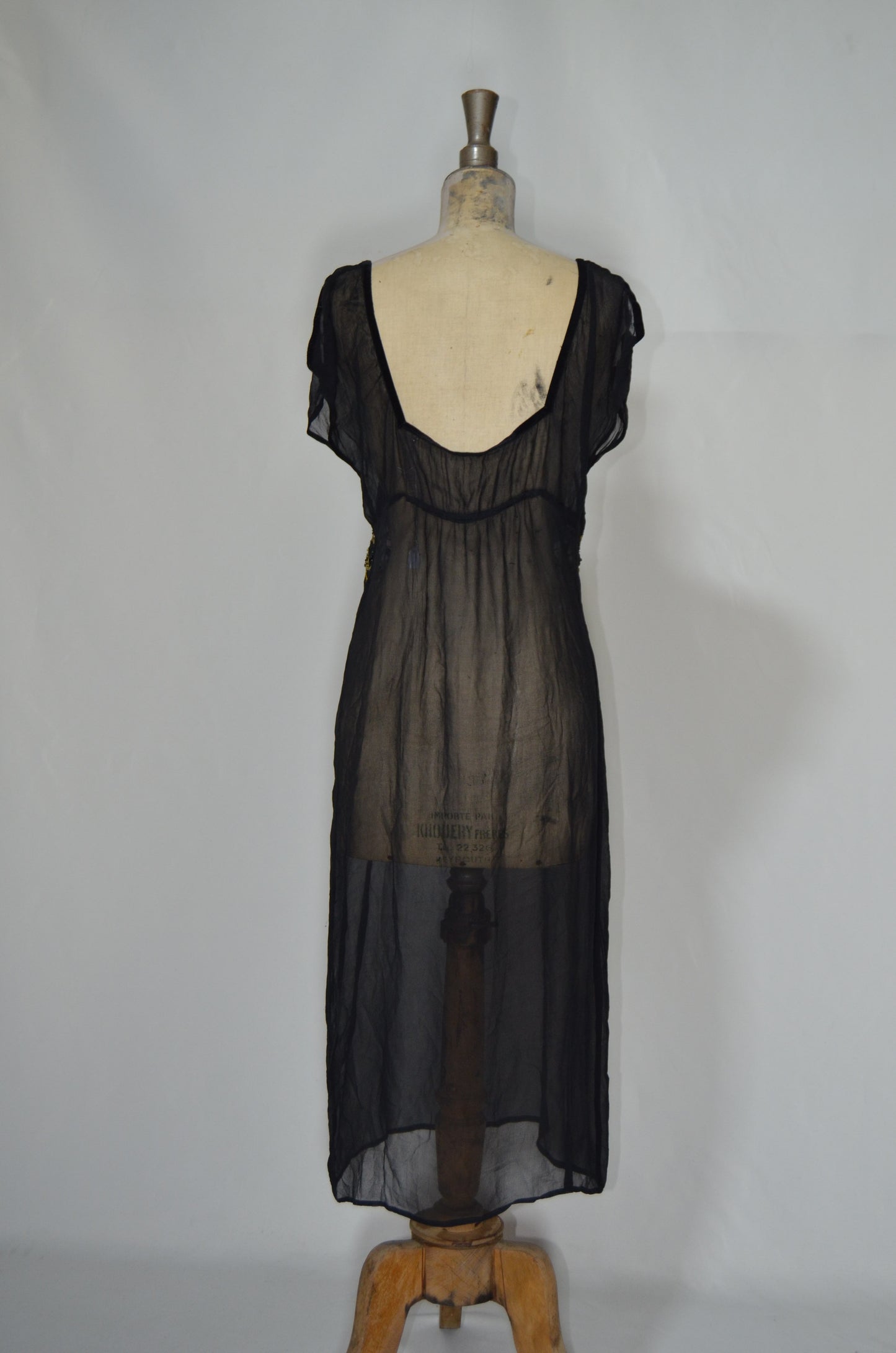 Black See Through Beach Midi Dress