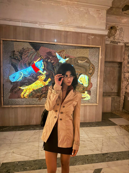 BASSET Corduroy Trench Jacket