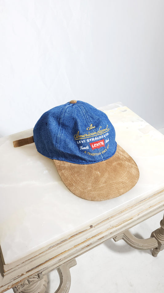 Vintage Levi’s Denim & Suede Cap