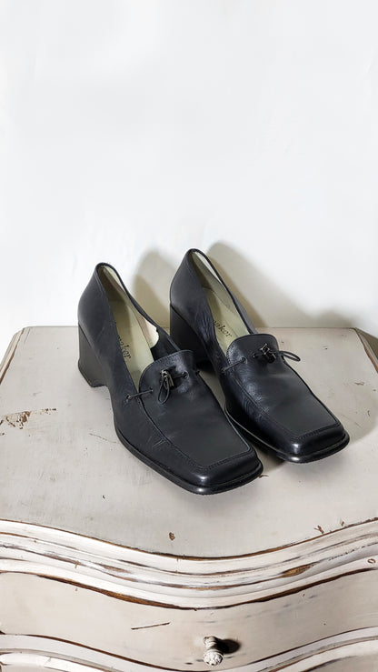 Vintage 90s Wedge Loafers