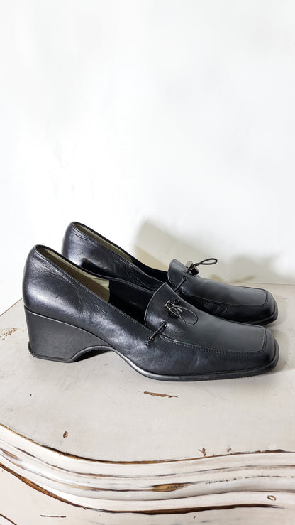 Vintage 90s Wedge Loafers
