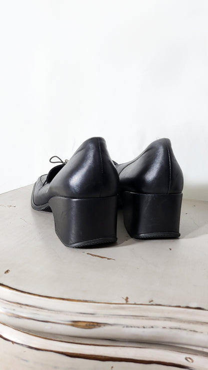 Vintage 90s Wedge Loafers