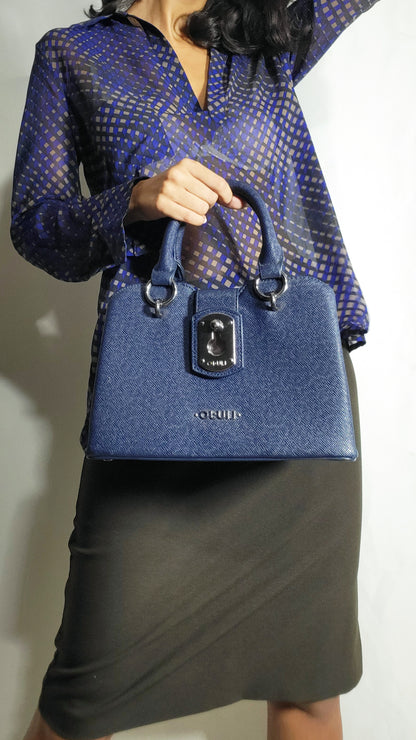 Liu Jo Textured Blue Mini Satchel