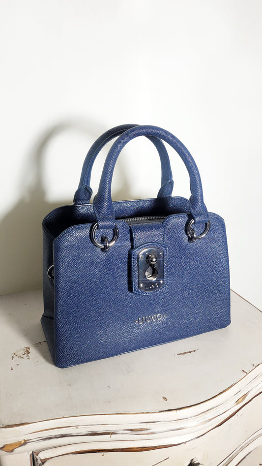 Liu Jo Textured Blue Mini Satchel