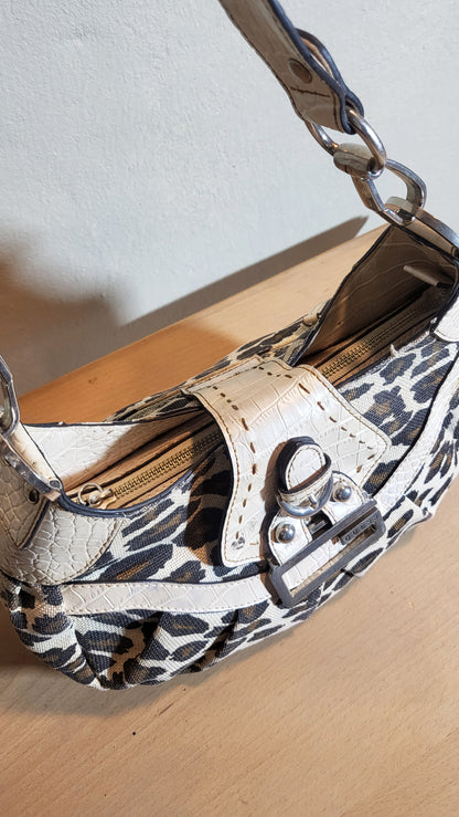 Vintage Guess Leopard Print Shoulder Bag