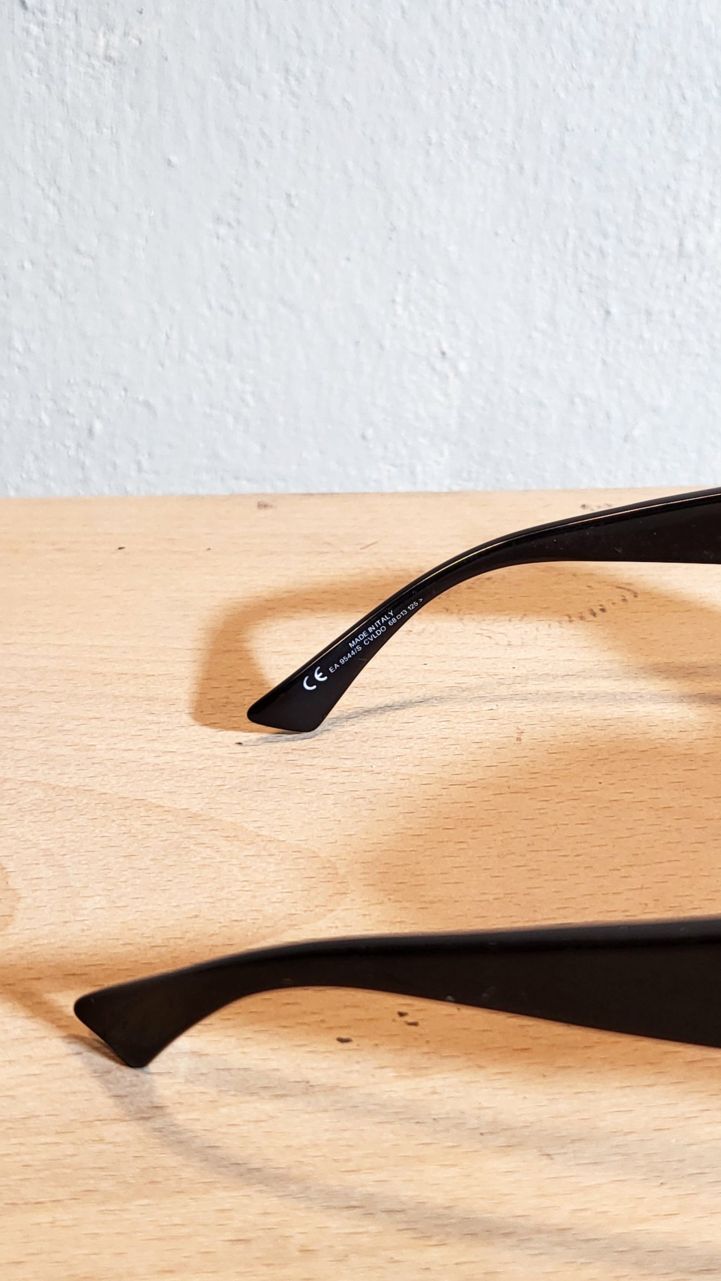 Vintage Emporio Armani Rhinestone Shield Sunglasses