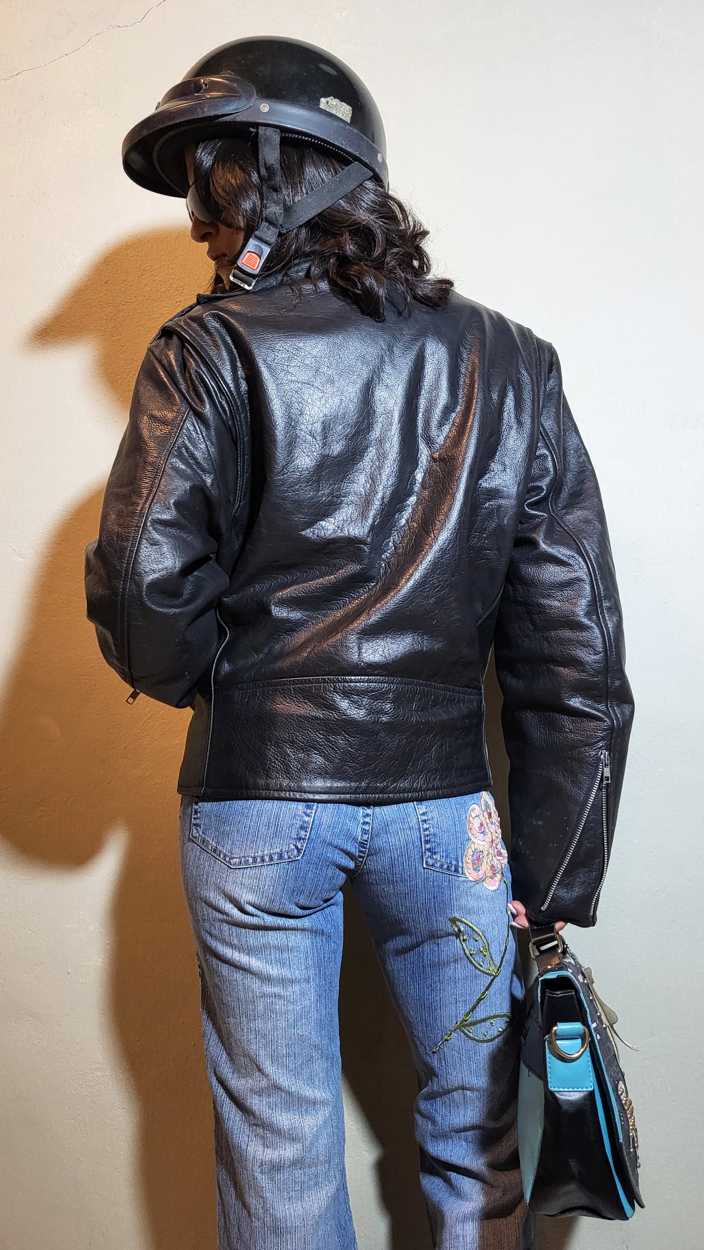 Highway 1 Oversized Leather Biker Jacket