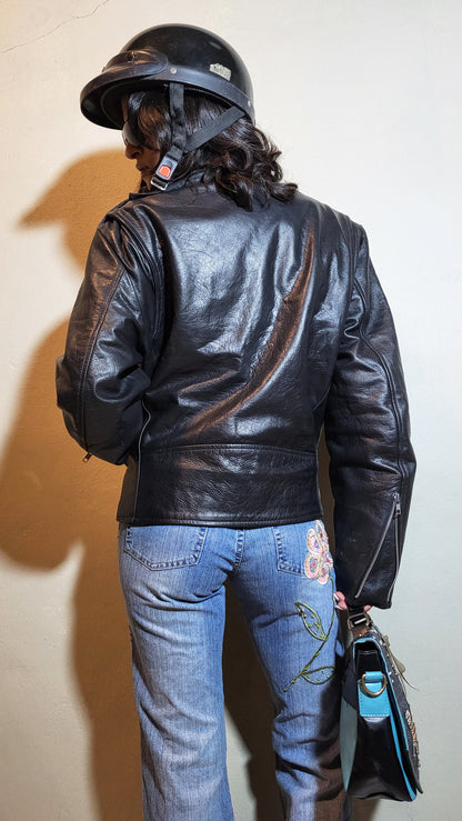 Highway 1 Oversized Leather Biker Jacket
