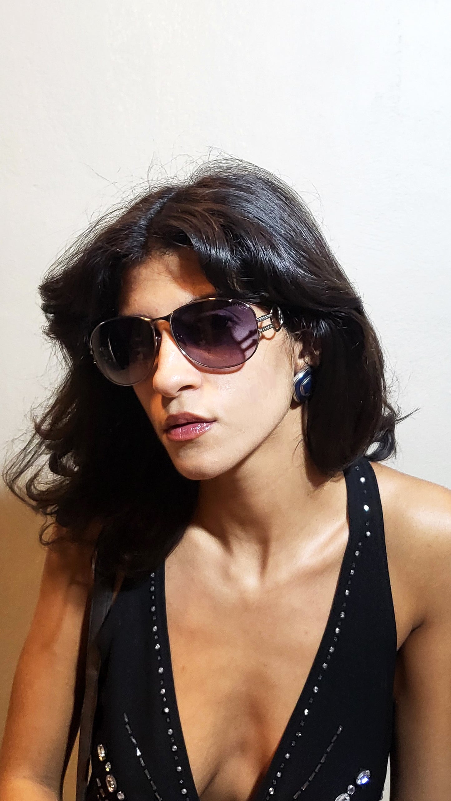 Lancetti Chain-Link Sunglasses — Made in Italy