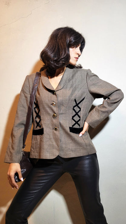 Danny & Nicole New York Checked Blazer