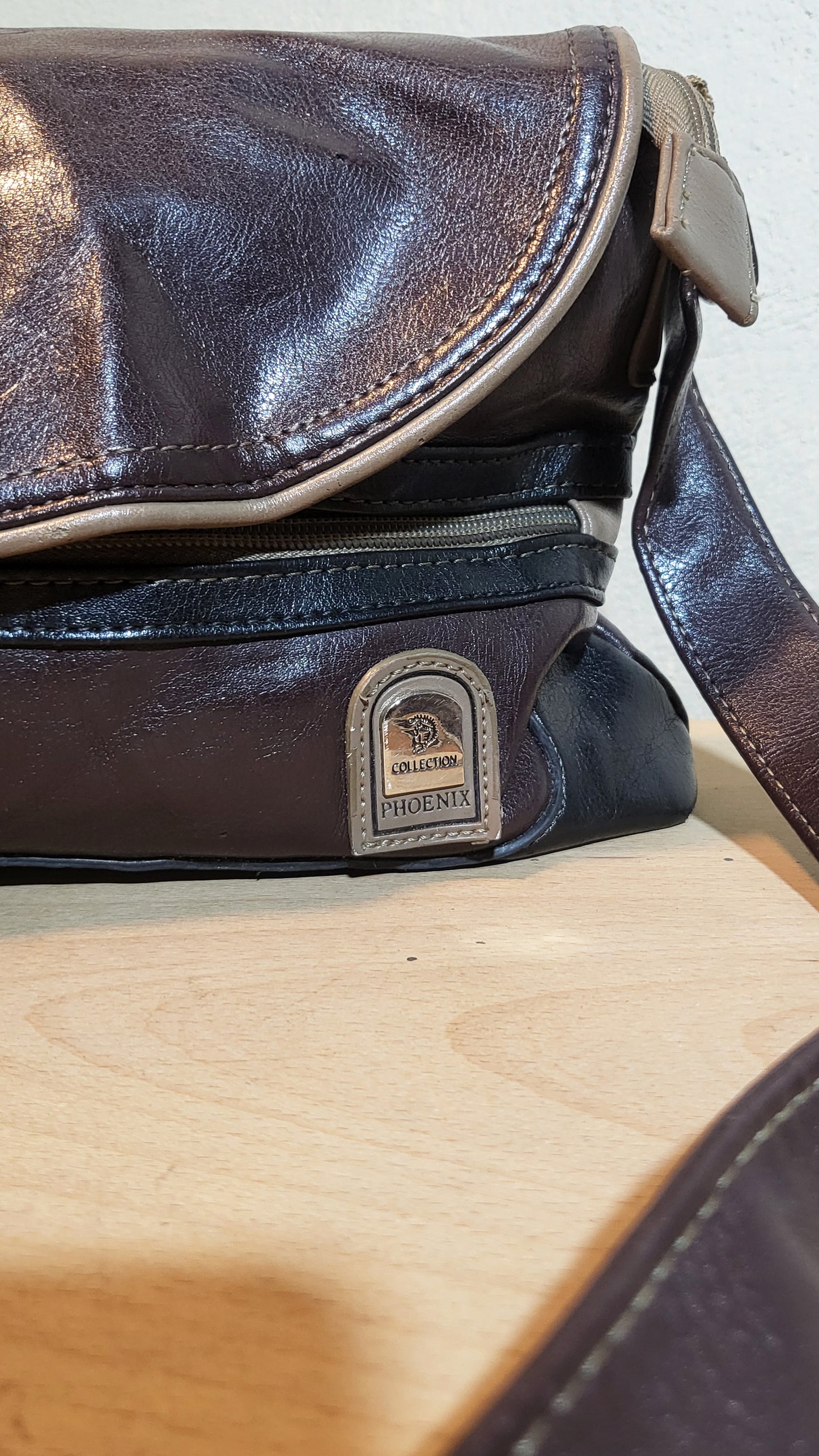 Phoenix Leather Handle Shoulder Bag