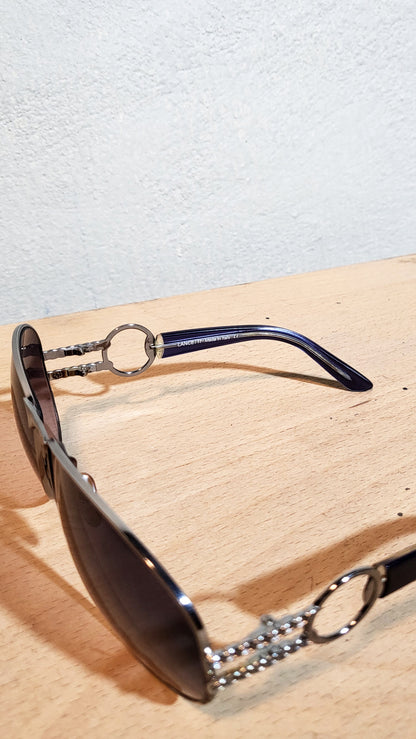 Lancetti Chain-Link Sunglasses — Made in Italy