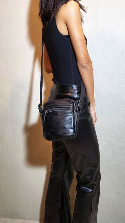 Paco Martínez Genuine Leather Crossbody Bag