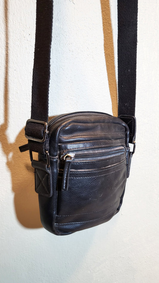 Paco Martínez Genuine Leather Crossbody Bag