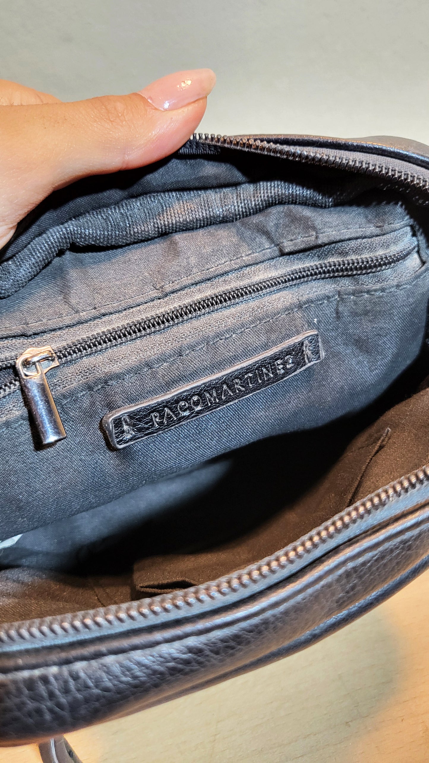 Paco Martínez Genuine Leather Crossbody Bag