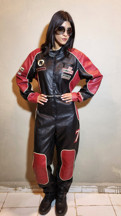 Vintage RedMax Racing Leather Jumpsuit