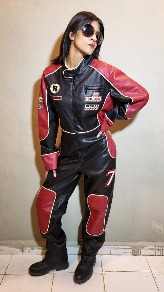 Vintage RedMax Racing Leather Jumpsuit
