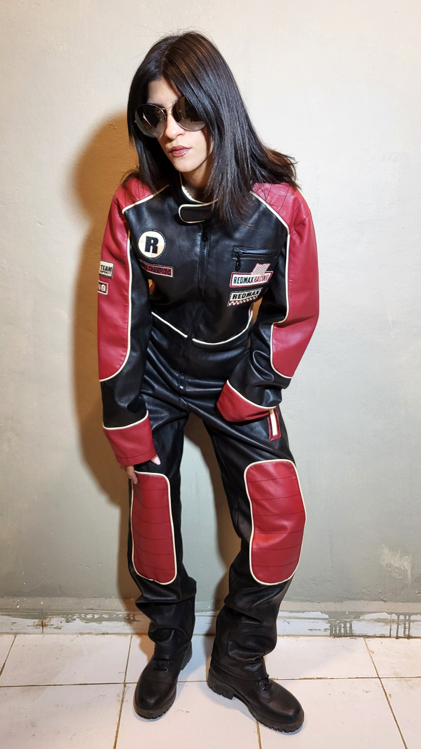 Vintage RedMax Racing Leather Jumpsuit