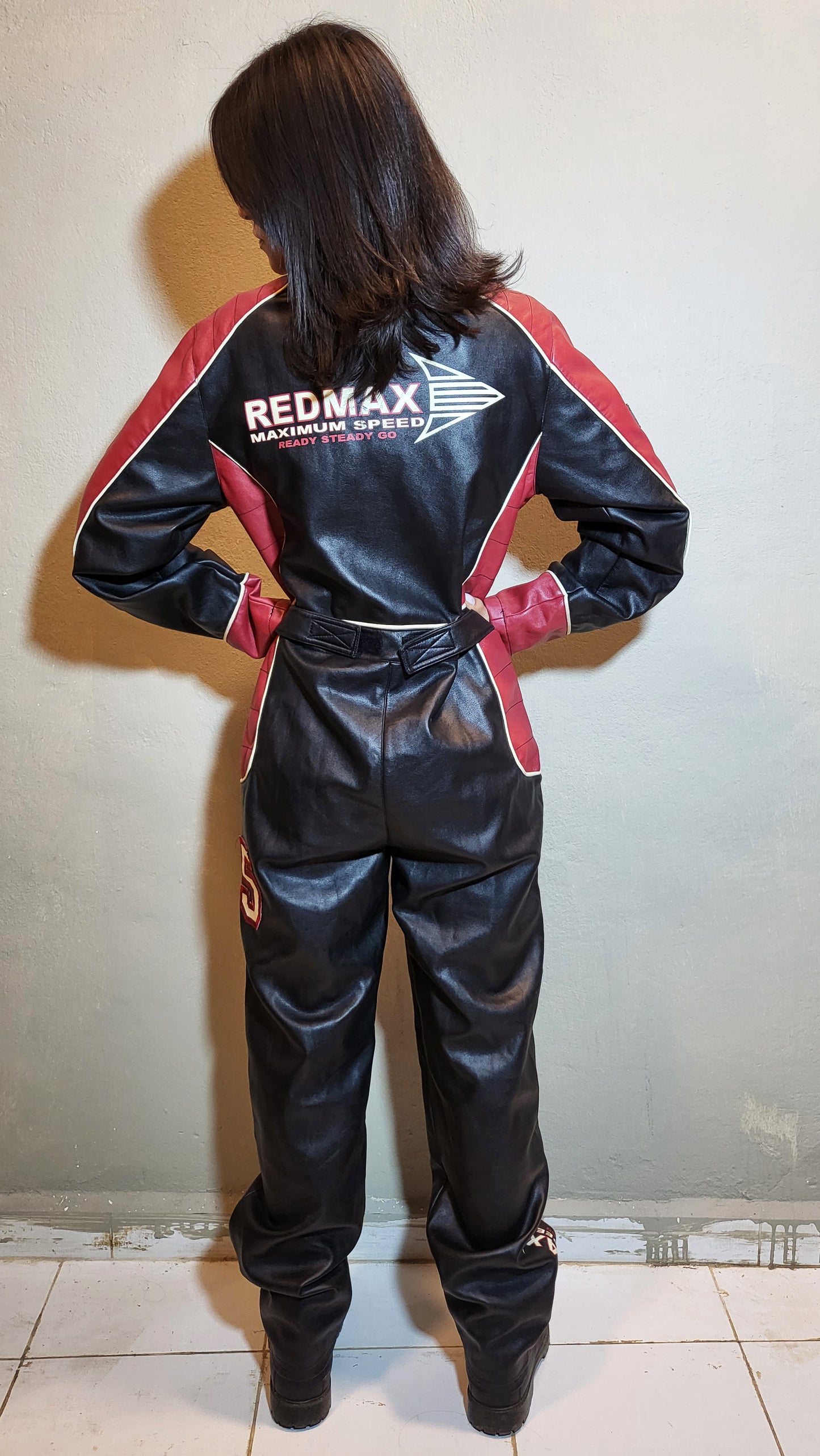 Vintage RedMax Racing Leather Jumpsuit