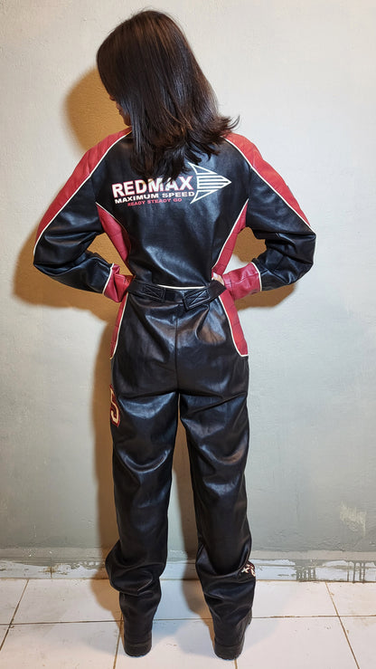 Vintage RedMax Racing Leather Jumpsuit