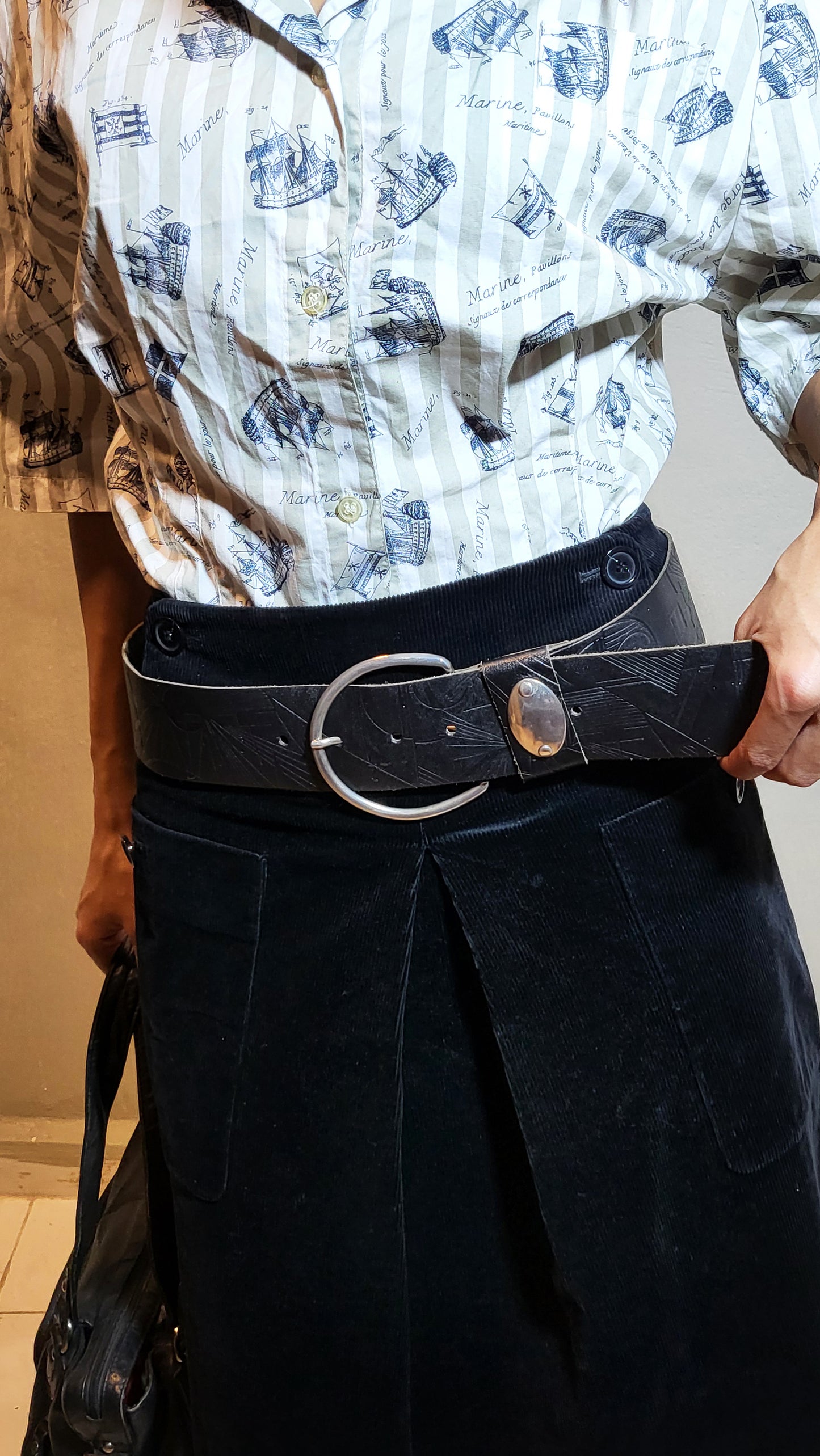 Black Statement Buckle Belt