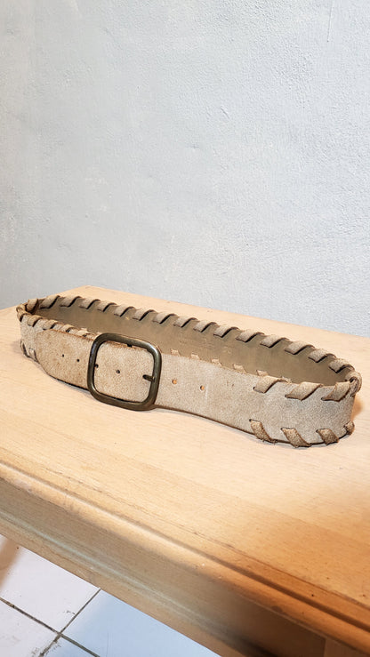 Massimo Dutti Suede Woven Belt