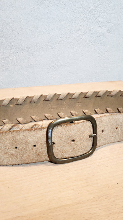 Massimo Dutti Suede Woven Belt