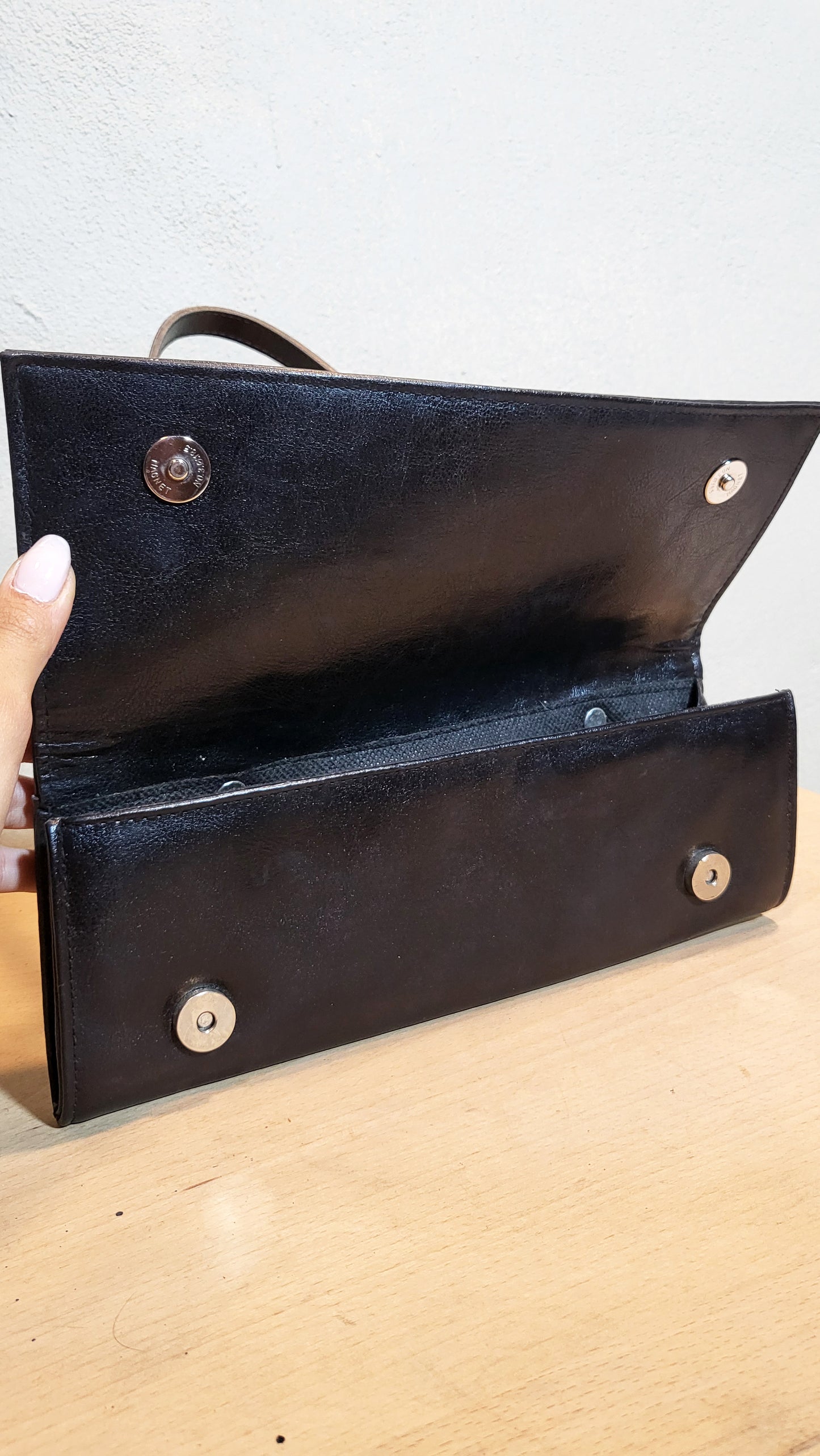 Zebra Noir Slim Shoulder Bag