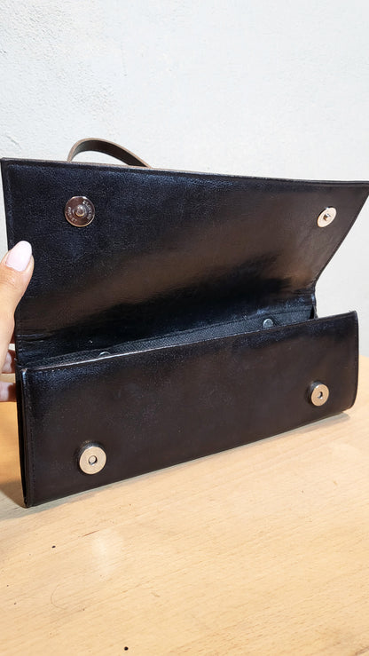 Zebra Noir Slim Shoulder Bag