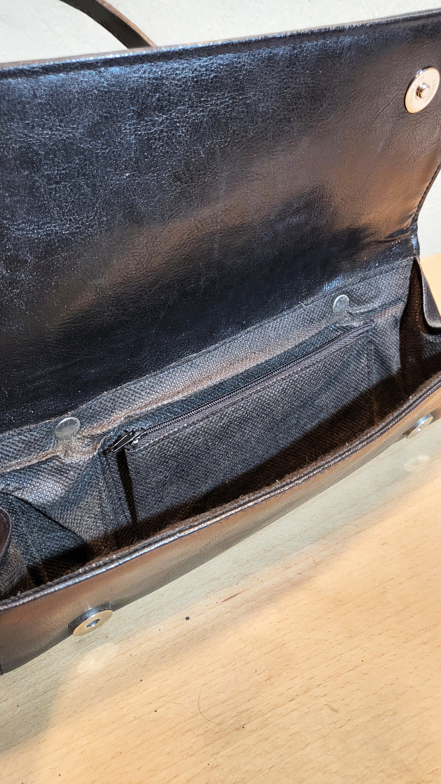 Zebra Noir Slim Shoulder Bag