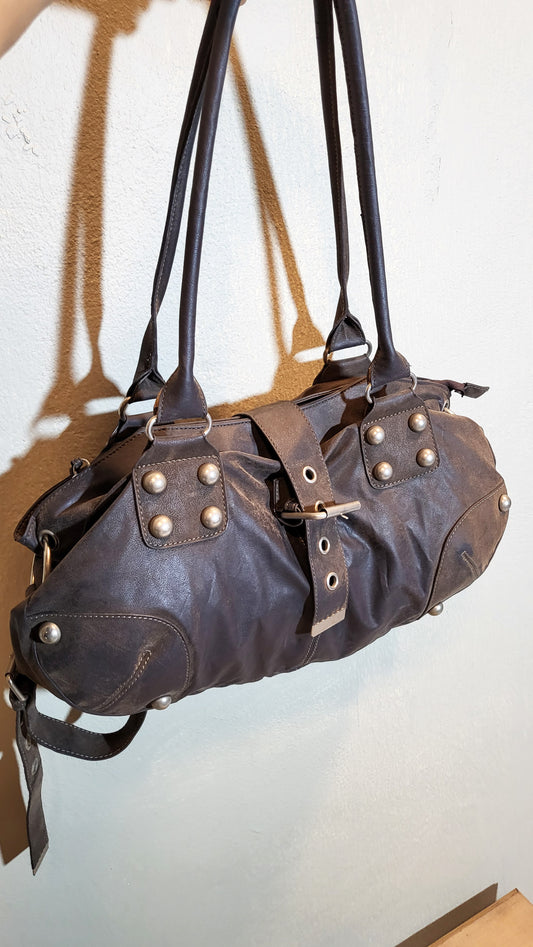 River Island Studded Barrel Shoulder Bag