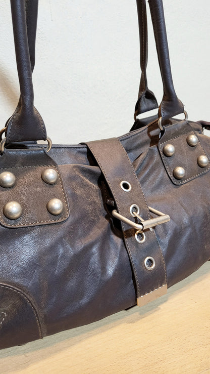 River Island Studded Barrel Shoulder Bag