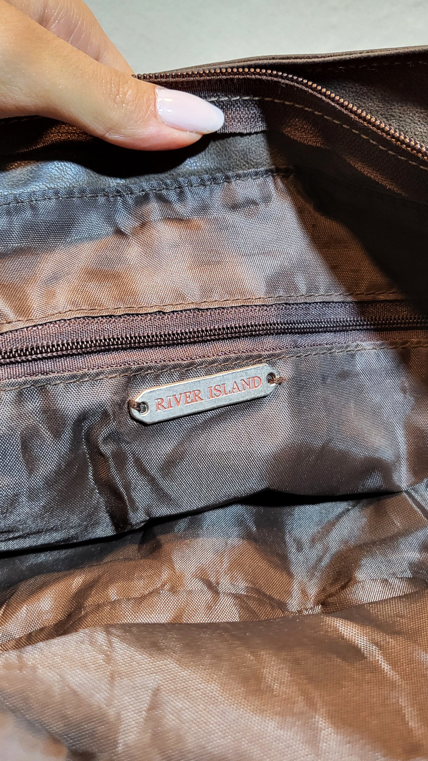 River Island Studded Barrel Shoulder Bag