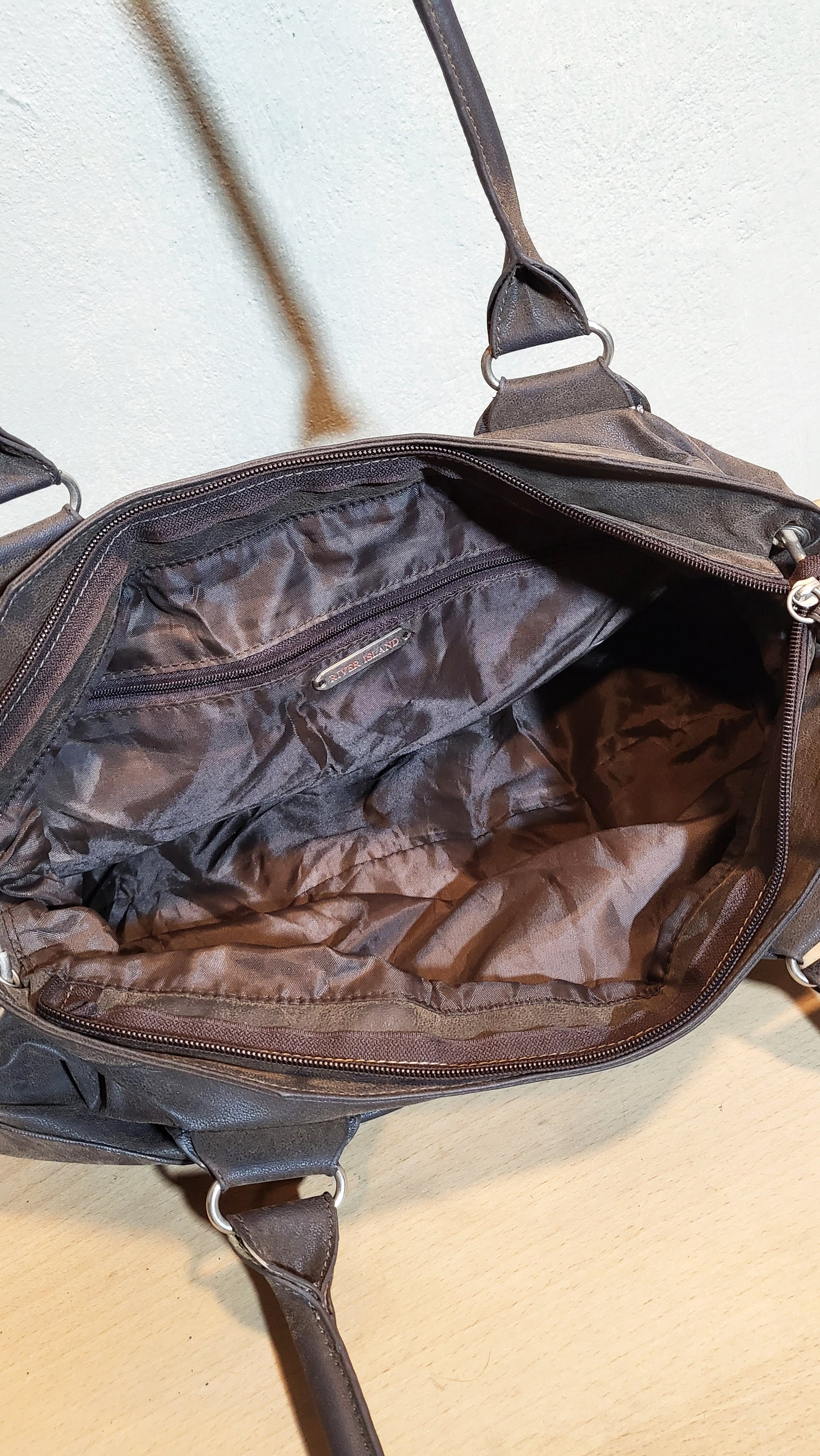 River Island Studded Barrel Shoulder Bag