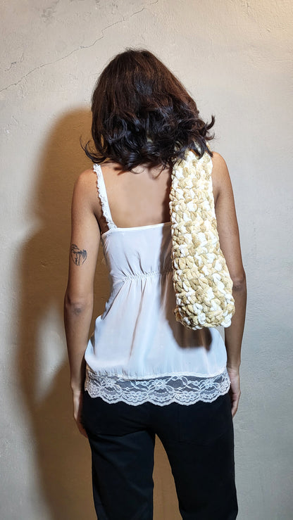 Vintage Sheer Lace Babydoll Top