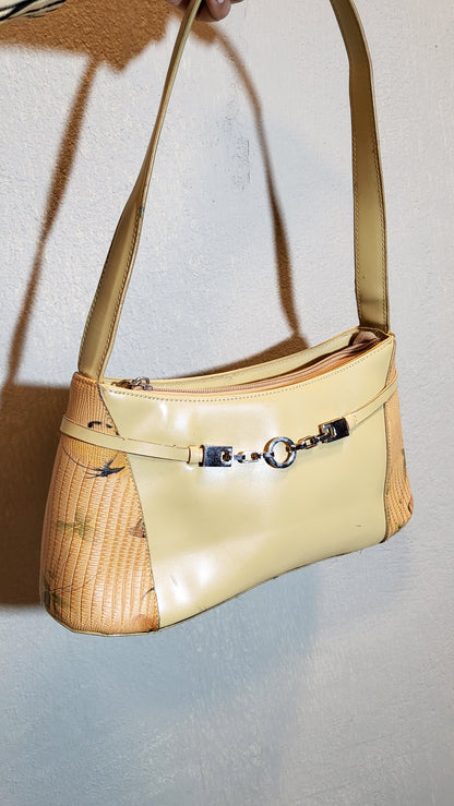 Vintage Two-Tone Shoulder Bag