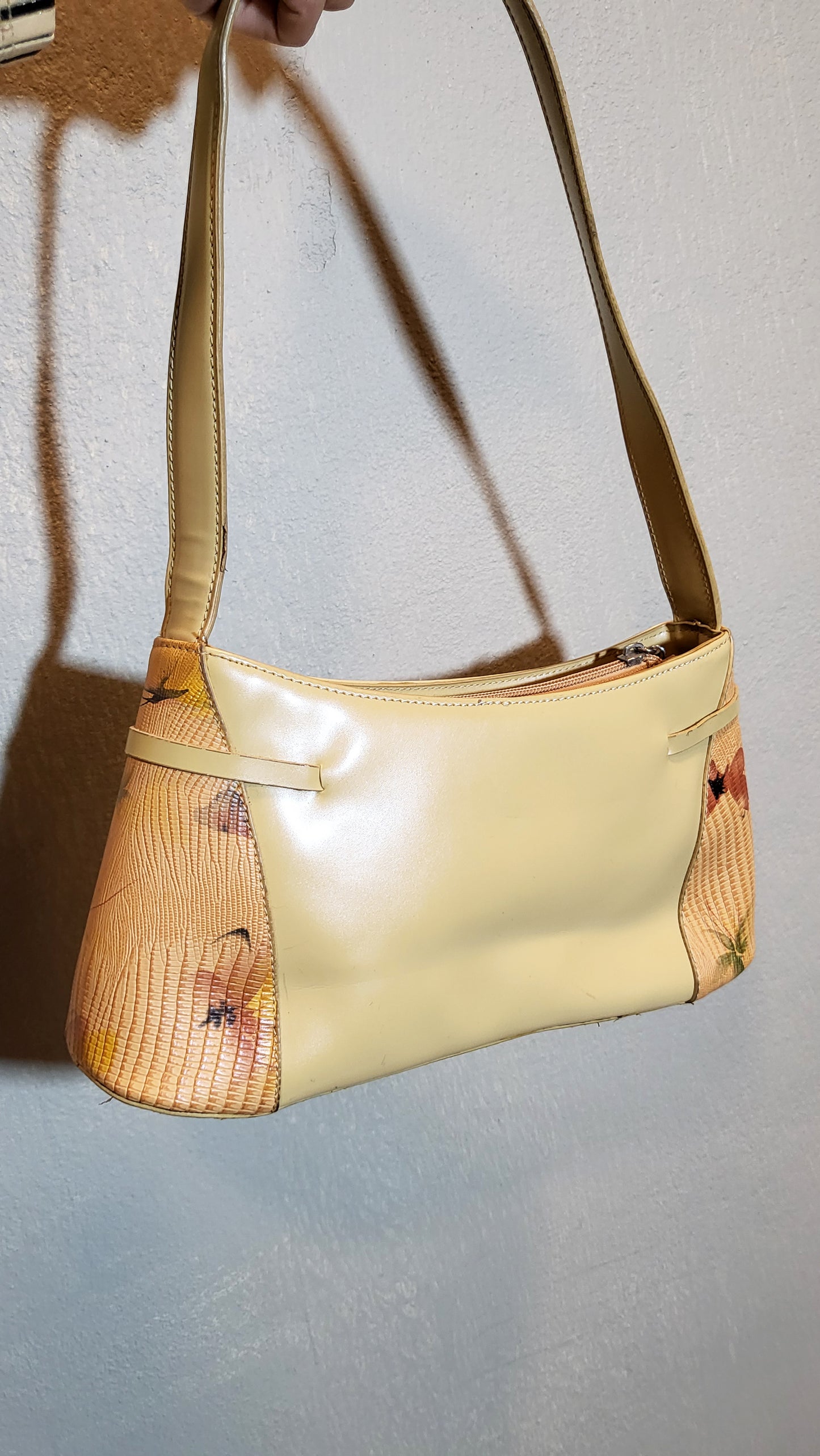 Vintage Two-Tone Shoulder Bag